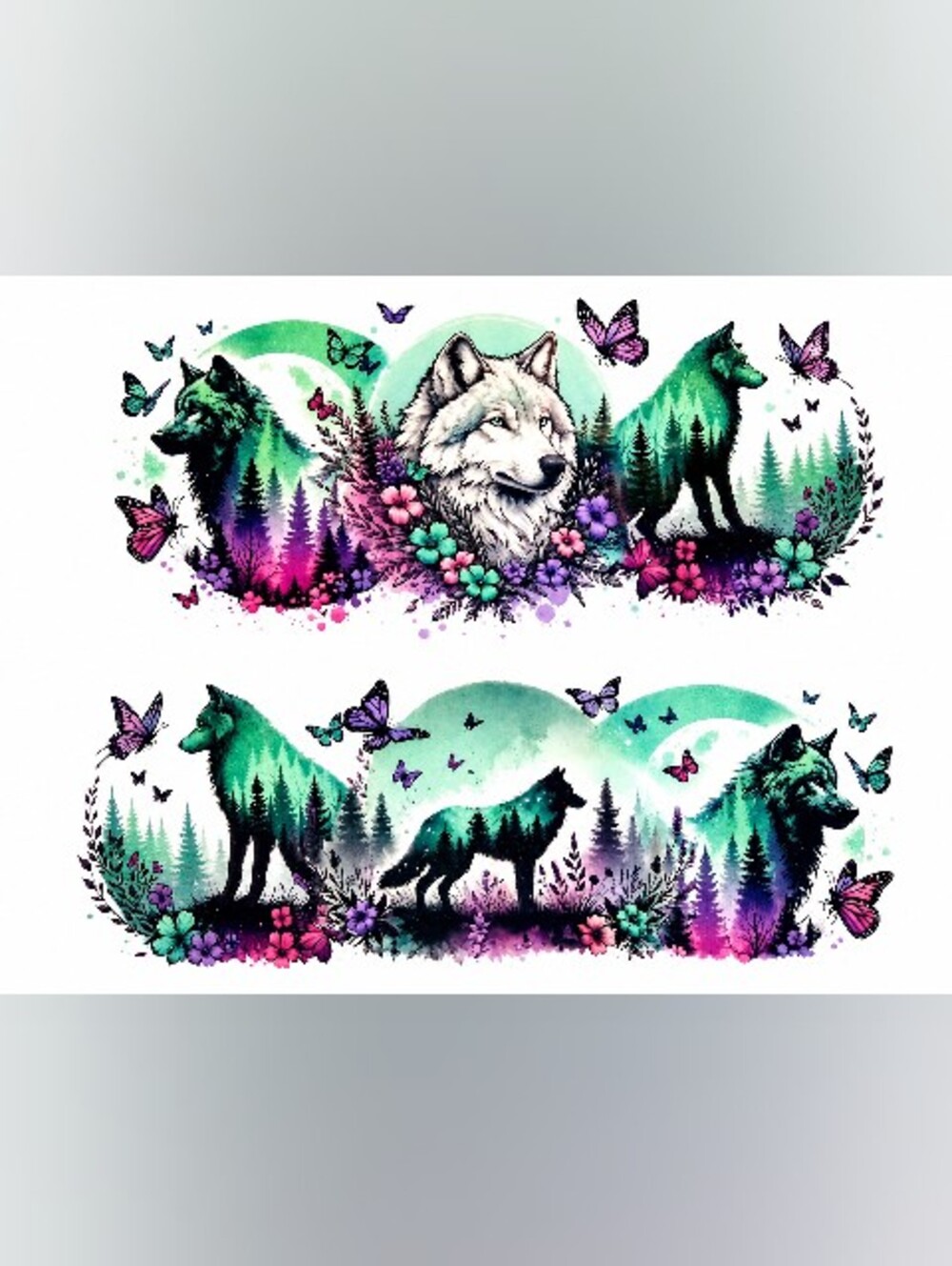 Mystic Wolf Tumbler Wrap